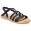 Crocs Tulum Sandal W, Black/Tan