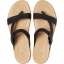 Crocs Tulum Toe Post Sandal W, Black/Tan