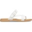 Crocs Tulum Toe Post Sandal W, Oyster/Tan