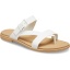 Crocs Tulum Toe Post Sandal W, Oyster/Tan