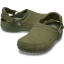 Crocs™ Classic Crafted Vegan Suede Clog Army Green