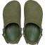 Crocs™ Classic Crafted Vegan Suede Clog Army Green