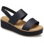 Crocs™ Brooklyn Low Wrap Wedge Black / Cashew