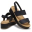 Crocs™ Brooklyn Low Wrap Wedge Black / Cashew