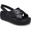 Crocs™ Brooklyn 4U Cross Strap Sandal Black