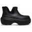 Crocs™ Stomp Lined Shorty Boot Black/Black