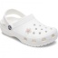 Crocs™ Jibbitz™ Iridescent Flower With Orange