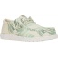 Hey Dude Wally Funk Psych Palm Light Grey/Celadon Green