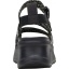 Hey Dude Delray Buckle Cottage Crochet Black/White