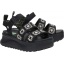 Hey Dude Delray Buckle Cottage Crochet Black/White