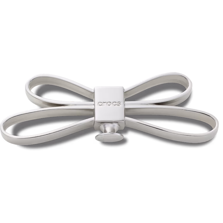 Crocs™ Jibbitz™ Mega Silver 3D Bow