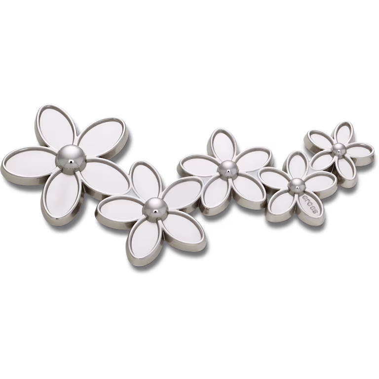 Crocs™ Jibbitz™ Mega Silver Flower Cluster