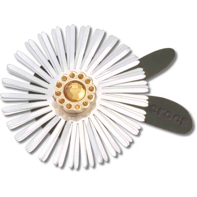 Crocs™ Jibbitz™ Silver Sequin Flower